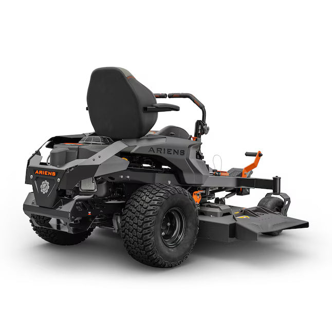 Zero-turn lawn mower with Ariens branding on a white background