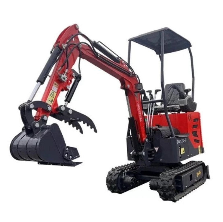 AGT-DM12X-C Mini Excavator w/ Pilot Control Swing Boom and Hydraulic Thumb