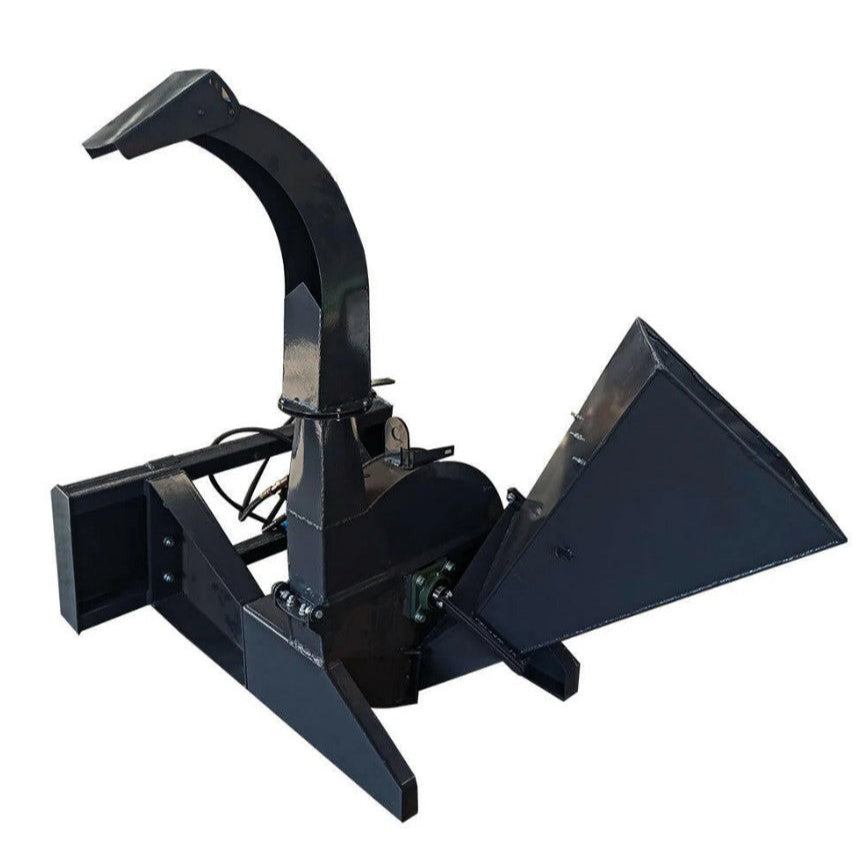 Black agricultural tool on a white background