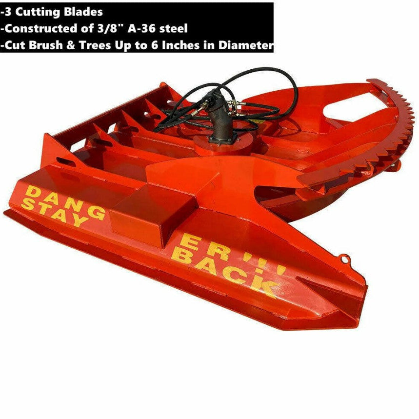 72 '' Heavy Duty Skid Steer Brush Cutter, 3 Blade| AGT-HDRC72