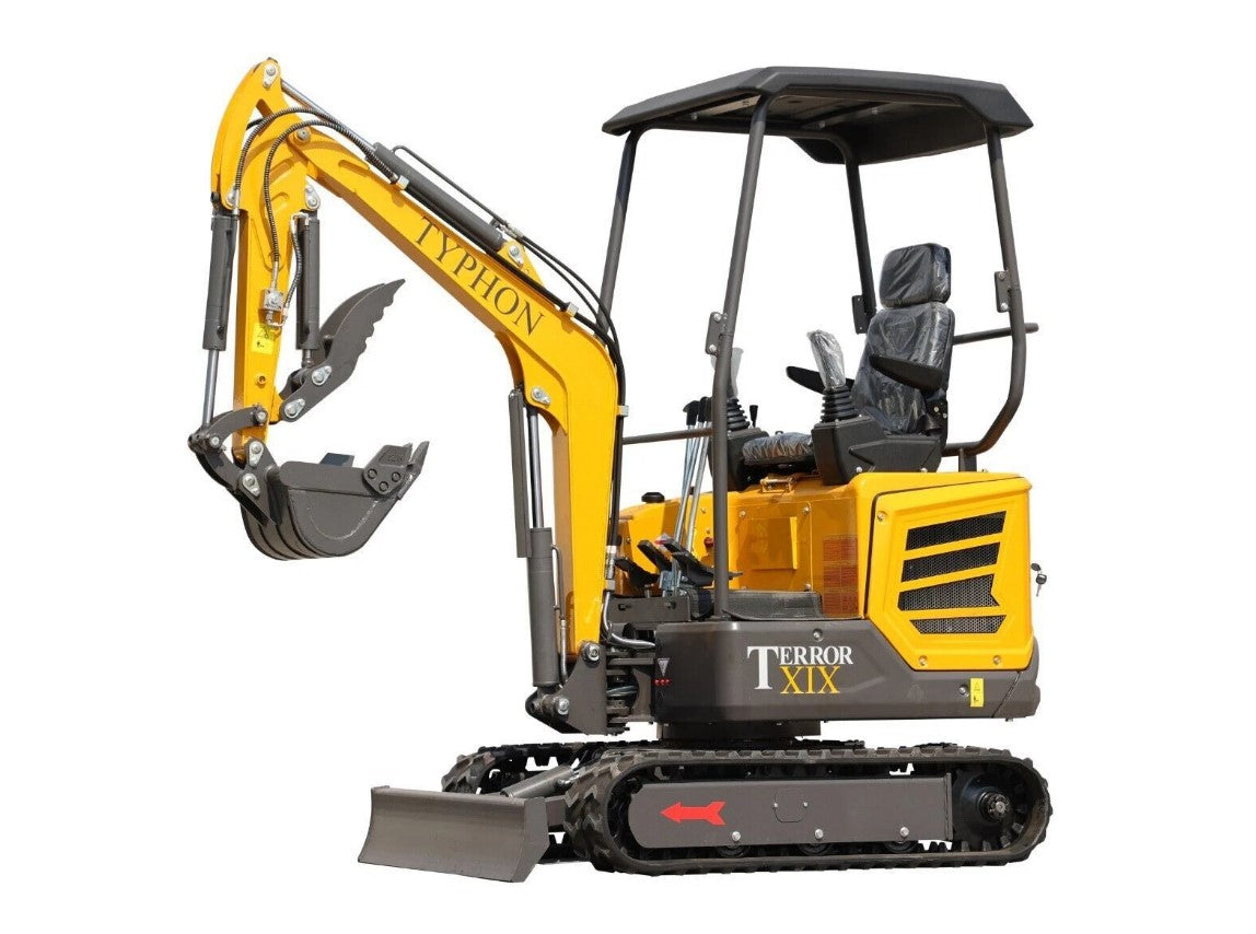 2 TON TYPHON TERROR XIX Mini Excavator, KUBOTA D902 Diesel Engine with Thump Clip