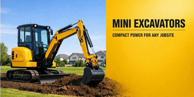 Mini Excavators: The Smart Choice for Small Jobsites