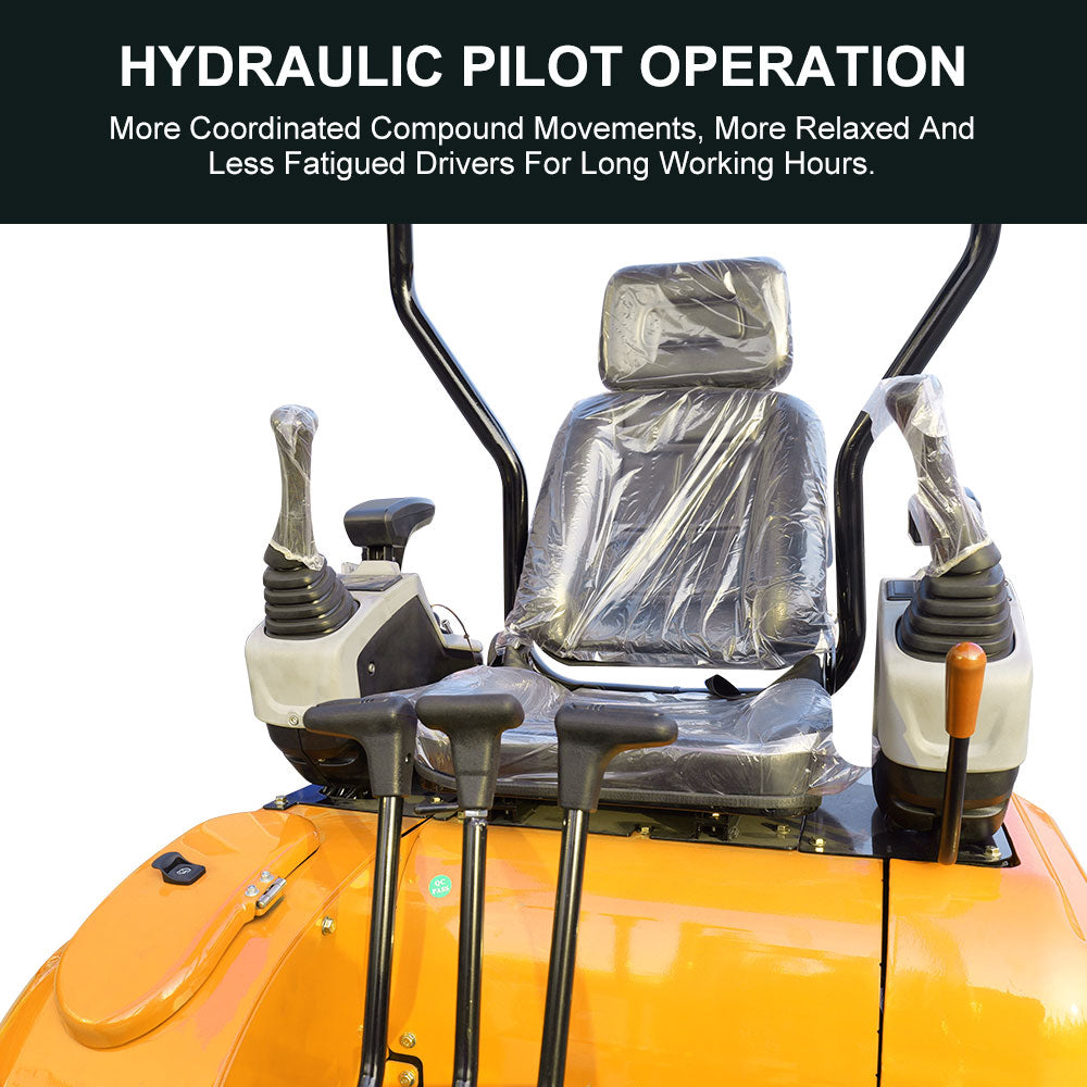 MS20 2-Ton Mini Excavator – Kubota Diesel Engine with Thumb Clip