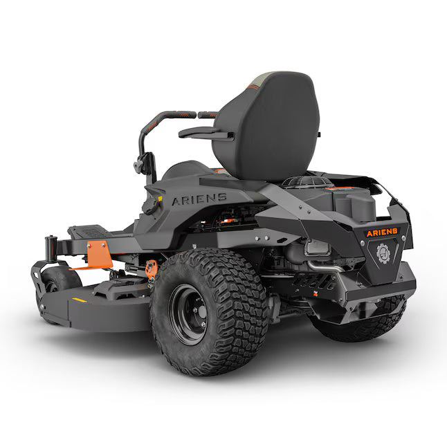 Zero-turn lawn mower with Ariens branding on a white background
