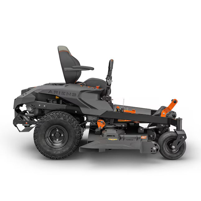 Zero-turn lawn mower with Ariens branding on a white background