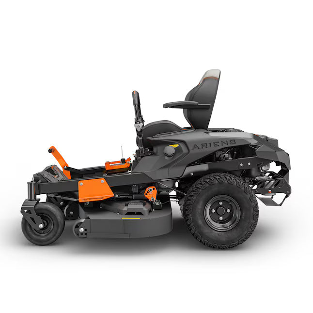 Zero-turn lawn mower with Ariens branding on a white background