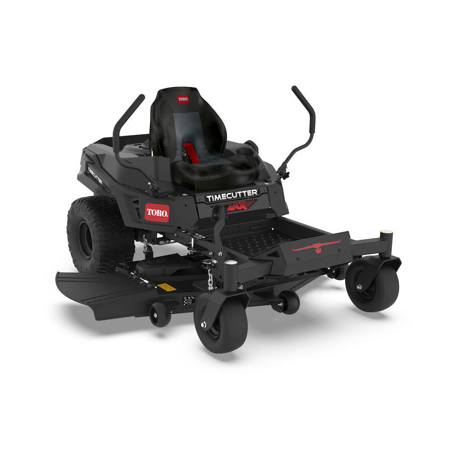Toro TimeCutter zero-turn lawn mower on a white background

