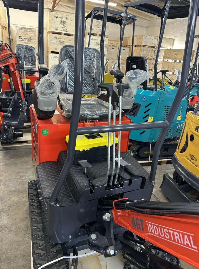 AGT-DM12X-C Mini Excavator w/ Pilot Control Swing Boom and Hydraulic Thumb