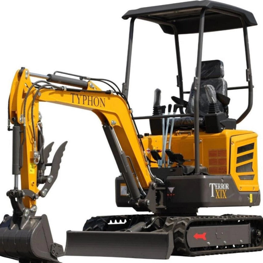 2 TON TYPHON TERROR XIX Mini Excavator, KUBOTA D902 Diesel Engine with Thump Clip