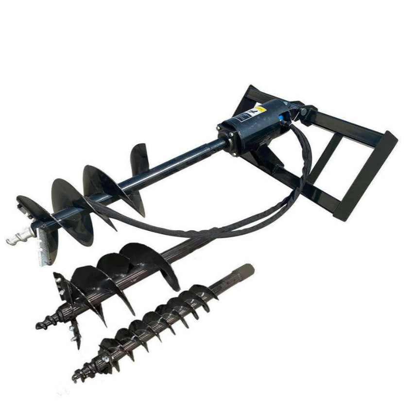 Skid Steer Hydraulic Auger with 3 bits For Sale 12-16 gpm |AGT-SSECAG-Y