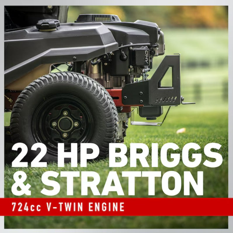 Gardening equipment with 22 HP Briggs & Stratton engine on grass