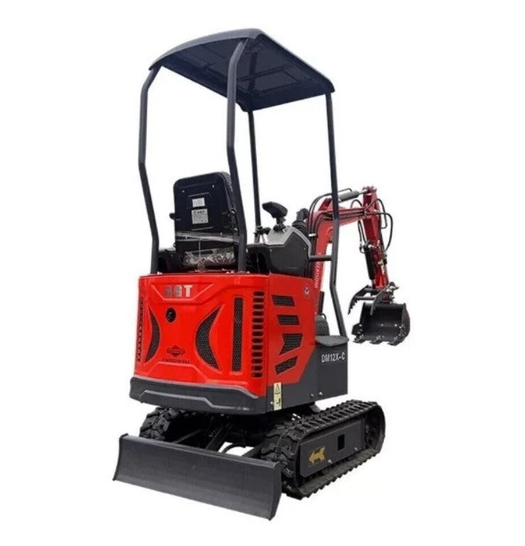 AGT-DM12X-C Mini Excavator w/ Pilot Control Swing Boom and Hydraulic Thumb
