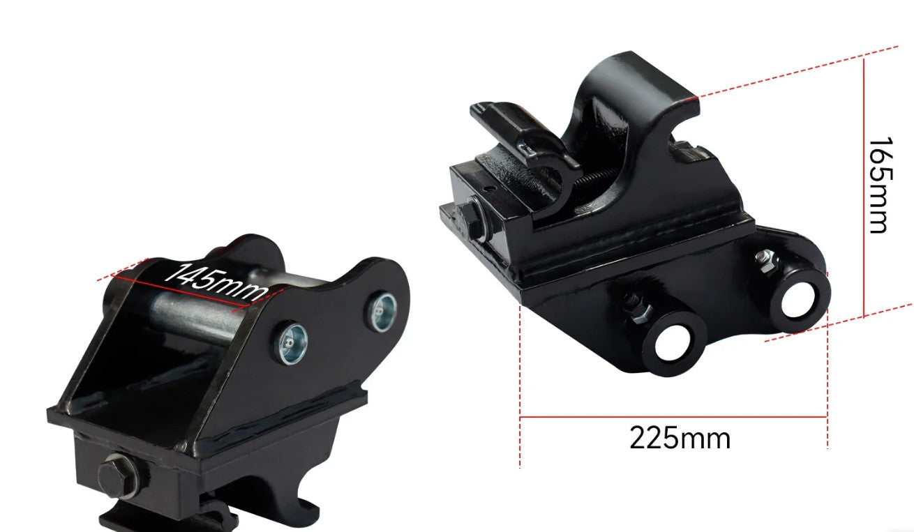 8 pcs Mini Excavator Attachments Narrow Bucket Ripper Rake Auger Quick Hitch Screening Bucket For Mini Excavator