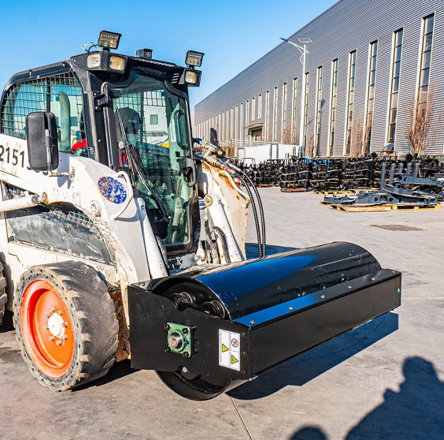 59" Skid Steer Attachments Vibratory Roller Compactor Attachment for Skid Loaders
