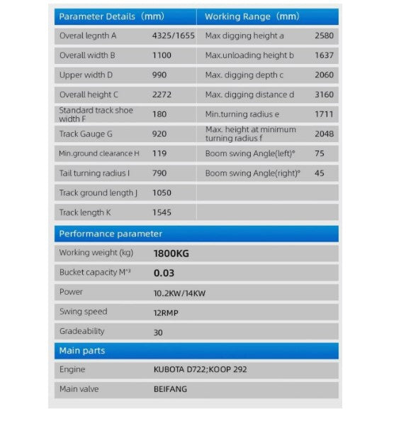 2 Ton Mini Excavator with AC Cabin - TYPHON TERROR XVIII
