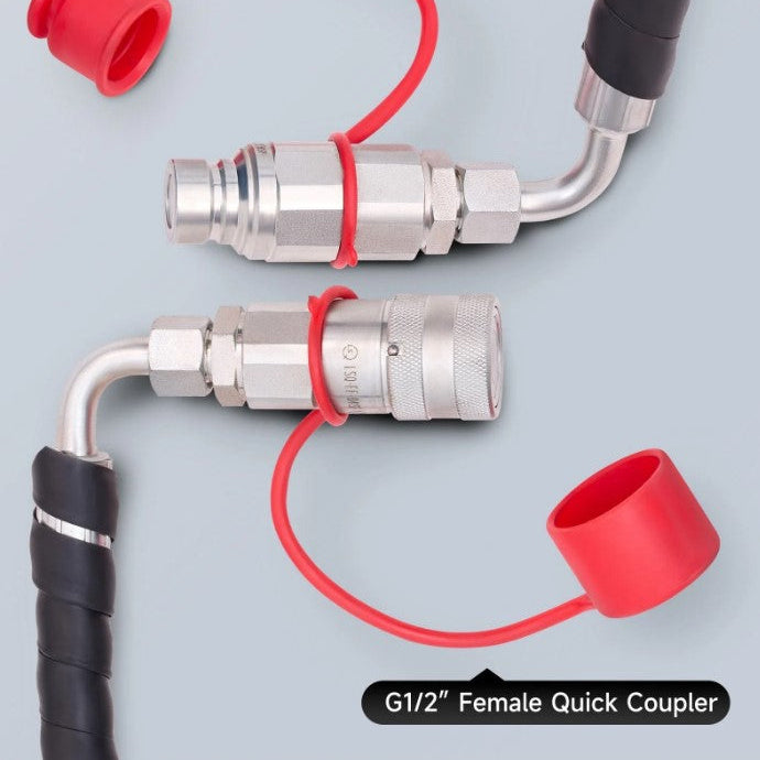 41" 4-in-1 Combo Mini Skid Steer Bucket Attachment with Quick Attach, Universal Mount