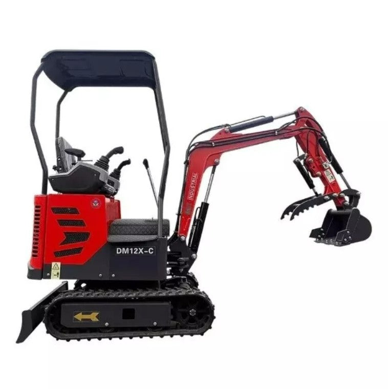 AGT-DM12X-C Mini Excavator w/ Pilot Control Swing Boom and Hydraulic Thumb