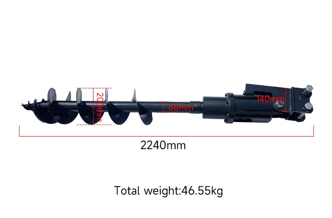 8 pcs Mini Excavator Attachments Narrow Bucket Ripper Rake Auger Quick Hitch Screening Bucket For Mini Excavator