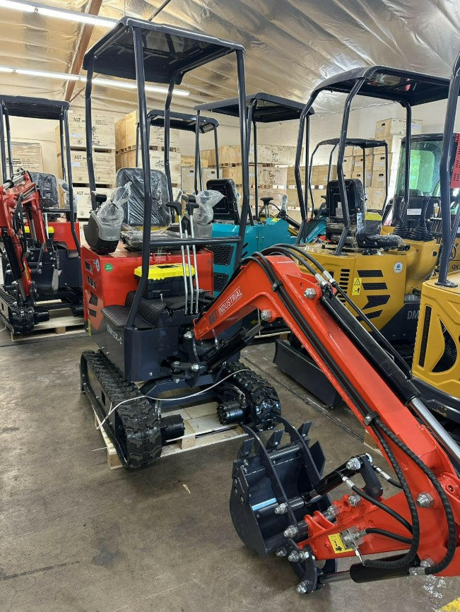 AGT-DM12X-C Mini Excavator w/ Pilot Control Swing Boom and Hydraulic Thumb