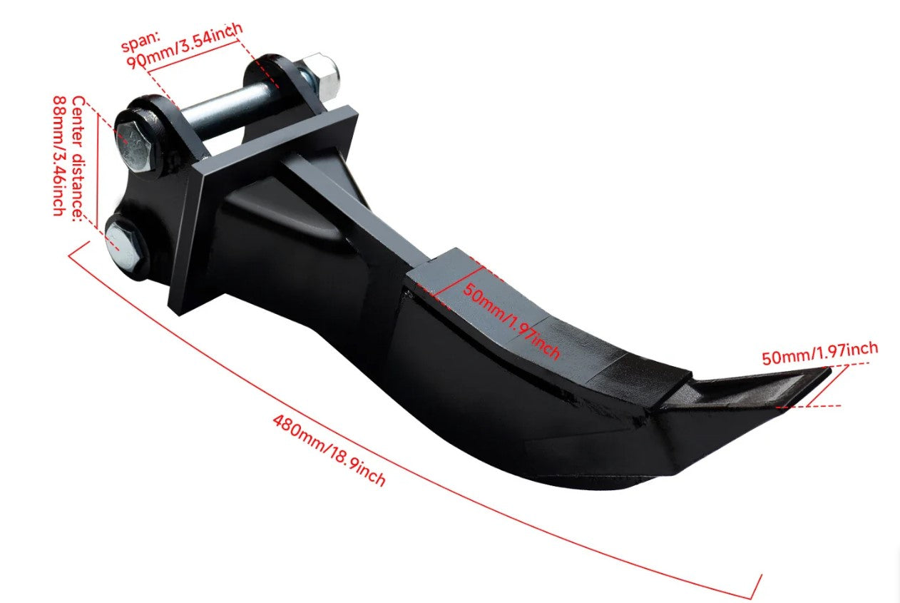 8 pcs Mini Excavator Attachments Narrow Bucket Ripper Rake Auger Quick Hitch Screening Bucket For Mini Excavator